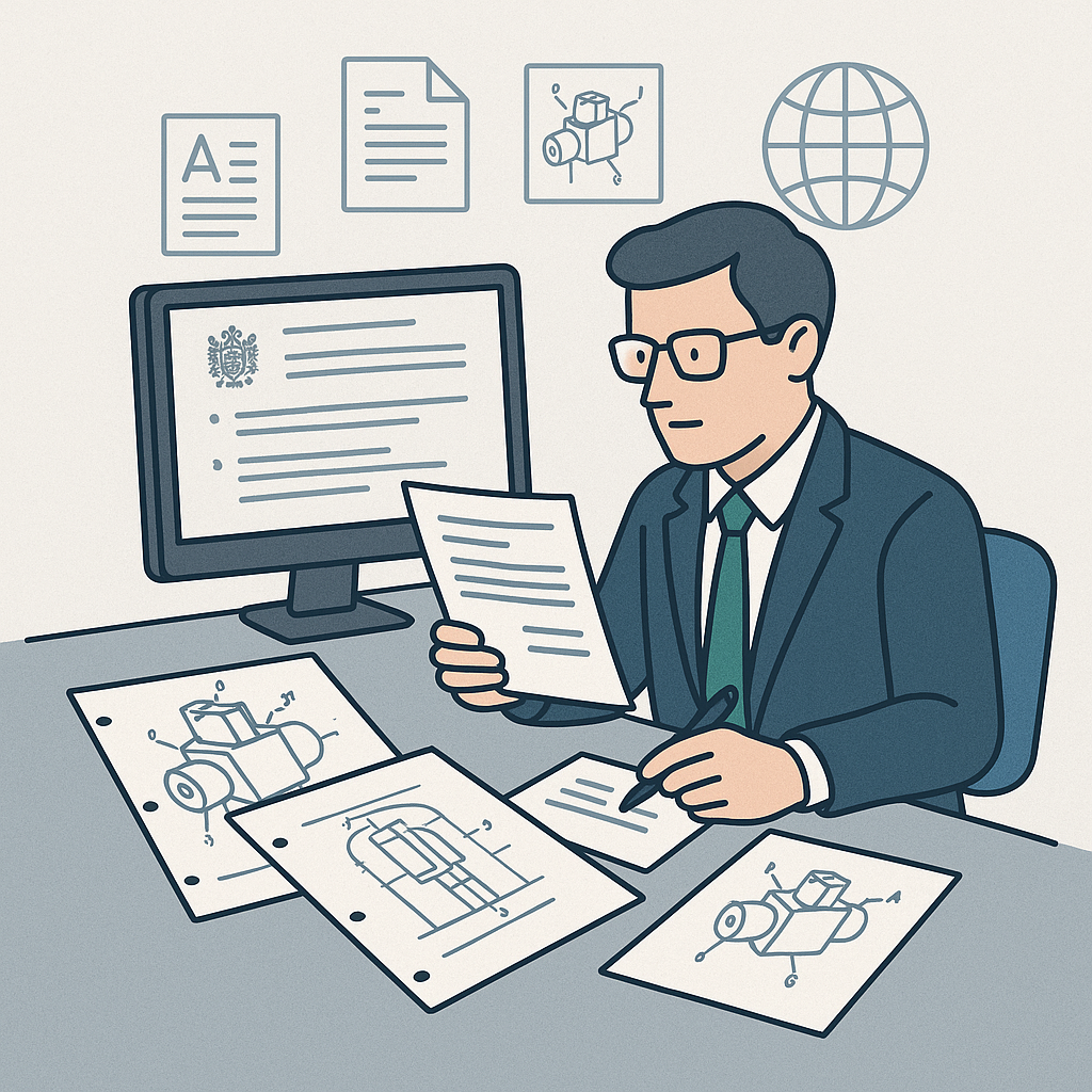 Office action & replacement sheet support